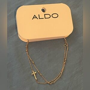ALDO Gold-Tone Cross Necklace